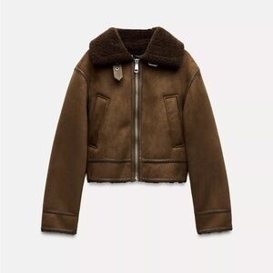 Double Faced Jacket-Brown; worn once. Size XS